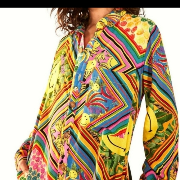 Farm Rio Smiley Romper - Picture 5 of 7